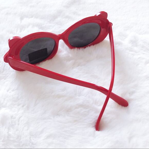 Everly Red Toddler Girl Fashion Bow Sunglasses - Picture 8 of 8